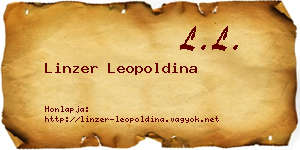Linzer Leopoldina névjegykártya